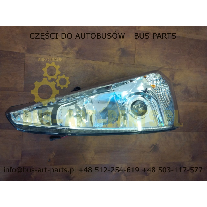 REFLEKTOR PRZEDNI SCANIA IRIZAR PB XENON LEWY