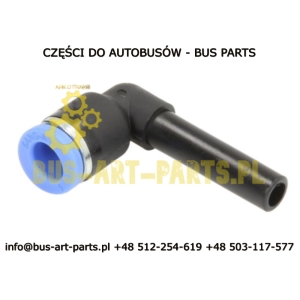 KOLANKO PNEUMATYCZNE SZYBKOZŁĄCZE FI-6mm WEWNĘTRZNY FI-6MM ZEWNĘTRZNY WTYKANE