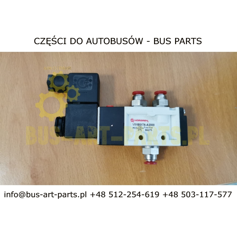 ELEKTROZAWÓR OTWIERANIA ZAMYKANIA NORGREN 1904001 / WYCOFANY / 80256530000 / A0058301184 0058301184 / VA51B517A-A213 NORGREN
