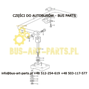 TULEJA STABILIZATORA BOVA FUTURA MAGIQ VDL FUTURA II TYŁ