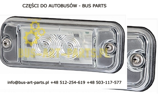 LAMPA OBRYSOWA BIAŁA MERCEDES O350 BOVA FUTURA LED DIODOWA