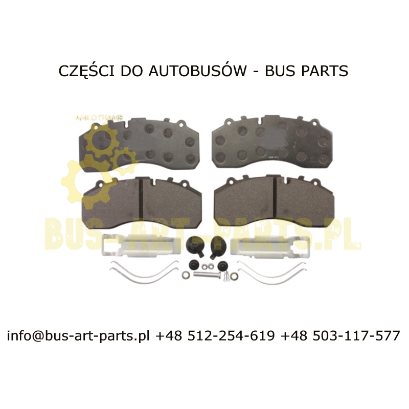 KLOCKI HAMULCOWE BOVA NEOPLAN MERCEDES TRAVEGO SETRA S4.. DANBLOCK