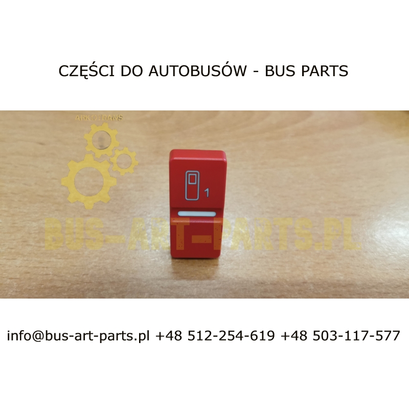 POKRYWA PRZYCISKU OTWIERANIA DRZWI MAN A.. R07 R08 CZERWONY DZWI 1