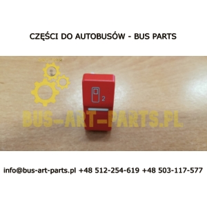 POKRYWA PRZYCISKU OTWIERANIA DRZWI  MAN A.. R07 R08 CZERWONY DZWI 2