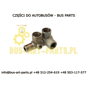 ROZDZIELACZ POWIETRZA Z ZAWOREM ZWROTNYM VOSS 3XM22 1XM12 + M22 BOVA VAN HOOL SETRA 627300280