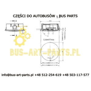DYSZA NAWIEWU CZARNA Q-60/63 MAN NEOPLAN MB SPRINTER IVECO FORD UNVI I INNE
