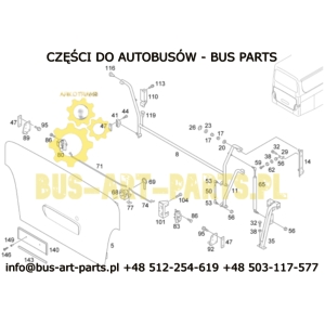 ZAMEK TYLNEJ KLAPY SETRA S4.. MAN LION COACH R02 R07 R08 NEOPLAN SCANIA HIGER TOURING ZAMIENNIK KPL Z WKŁADKĄ I DWOMA KLUCZYKAMI