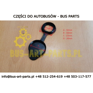 DEKIELEK ZAMKA Q-32 WYSOKA H-12mm  SCANIA HIGER TOURING 2DO ZAMKA 532006