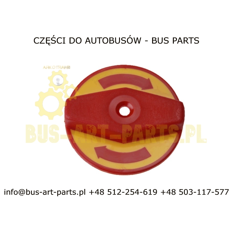 POKRĘTŁO ZAWORU AWARYJNEGO OTWIERANIA DRZWI MB O350 SETRA S4.. TRAVEGO TOURISMO - GAŁKA