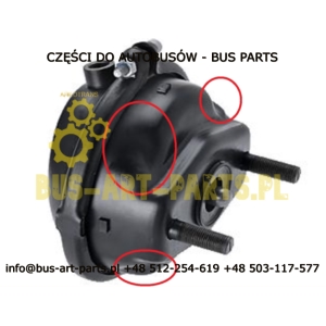 SIŁOWNIK HAMULCOWY 24"  MERCEDES TRAVEGO TOURISMO SETRA S4.. S5.. WKLĘSŁY Z PODCIĘCIEM POD CZUJNIK OKŁADZIIN