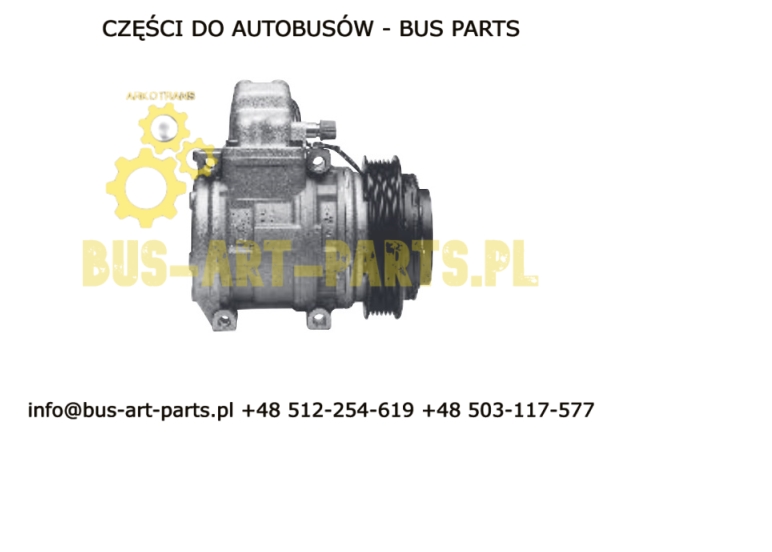 KOMPRESOR KLIMATYZACJI 6PK PRAWY BOVA 6PK VDL II BOVA MAGIQ EURO 4 5 6 DENSO
