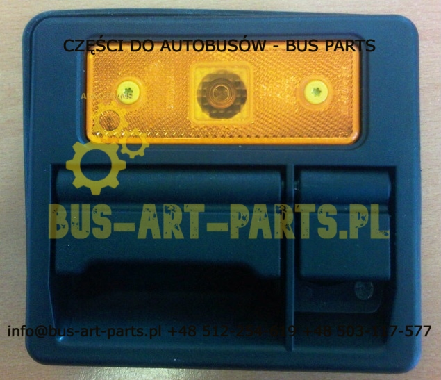 WYCOFANA KLAMKA KLAPY MANUALNIE BLOKOWANA Z OBRYSÓWKĄ LED  SETRA S3.. BOVA NEOPLAN MERCEDES INTEGRO