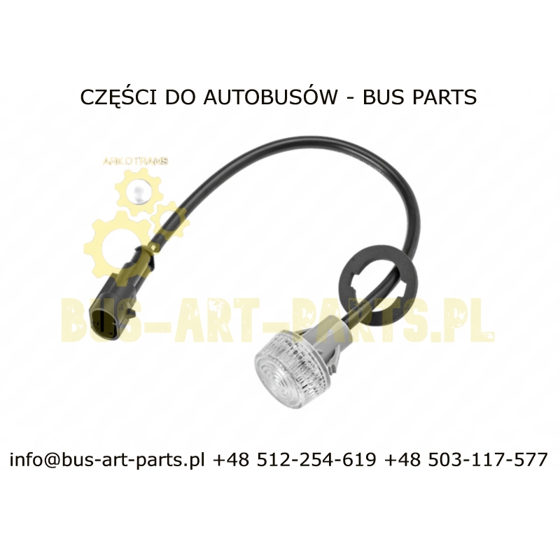 LAMPA OŚWIETLENIA W LUSTERKU VOLVO 9000 9700 9900 MAN TEMSA ZAMIENNIK