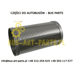 ŁACZNIK RURY WYDECHOWEJ 120X280 FI-120mm L-280mm Z OKUCIAMI RURA PESZEL Q-120