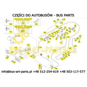 ZBIORNIK POWIETRZA SYSTEMU ADBLUE AD-BLUE SETRA S4.. S400  MERCEDES TOURISMO INTOURO EURO 4 0004300503 A0004300503