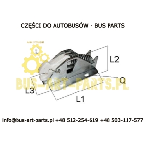 ZATRZASK KLAPY SILNIKA MERCEDES INTEGRO O350 SETRA S4..SOLARIS NEOPLAN BOVA EURO 2 EURO 3 EURO 4