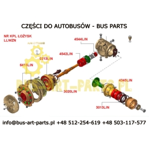 SIMERING PRZEKŁADNI KĄTOWEJ LLW LINNIG MERCEDES SETRA NEOPLAN