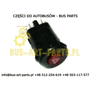 WŁĄCZNIK ŚWIATEŁ AWARYJNYCH MERCEDES SETRA NEOPLAN