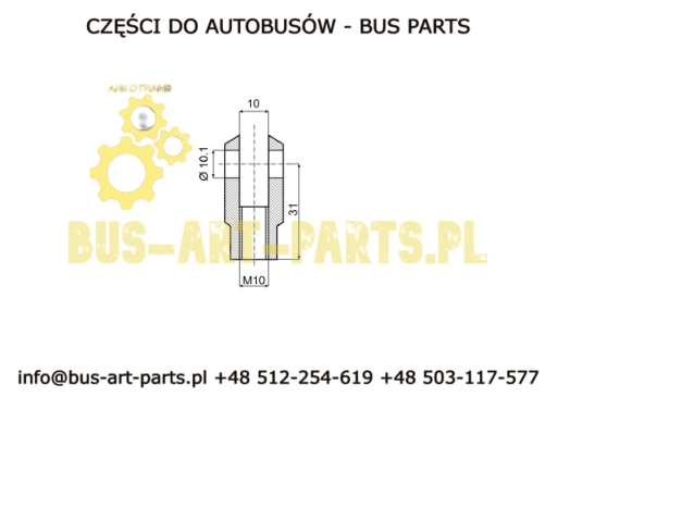 WIDEŁKI SIŁOWNIKA FOTELA M10X1 VOGEL KIEL