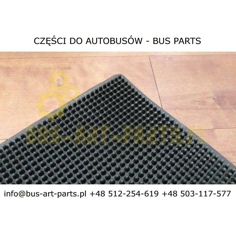 WYKŁADZINA AUTOBUSOWA GUMOWA - JEŻ 100CM X180CM KOLOR CZARNY