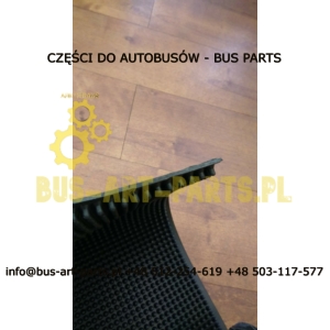 WYKŁADZINA AUTOBUSOWA GUMOWA - JEŻ 100CM X180CM KOLOR CZARNY