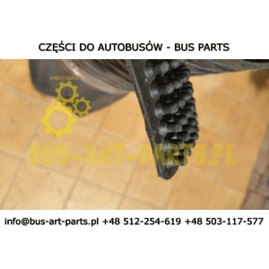 WYKŁADZINA AUTOBUSOWA GUMOWA - JEŻ 100CM X180CM KOLOR CZARNY