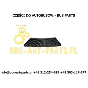 WYKŁADZINA AUTOBUSOWA GUMOWA - JEŻ 100CM X180CM KOLOR CZARNY