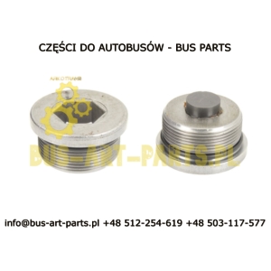 KOREK SPUSTOWY TYLNEGO MOSTU M36X1,5 NA ORING Z MAGNESEM MOST ZF A132 BOVA VDL MAN NEOPLAN VAN HOOL