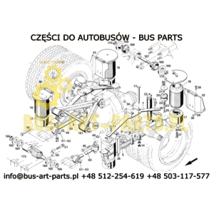 WSPORNIK ZAWIESZENIA - DELFIN PRAWY SETRA S315 S3.. GT GT-HD UL 98-