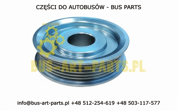 KOŁO PASOWE PASKA ALTERNATORA ŚRODKOWEGO SILNIKA 6PK 6-ROWKOWA SETRA S4.. MERCEDES TOURISMO OM457HLA GÓRNY ALTERNATOR Z PASKIEM