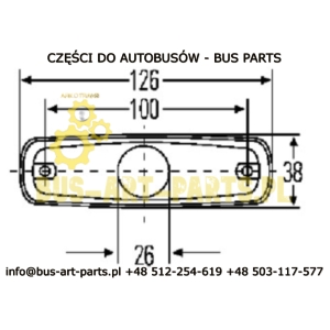 LAMPA OBRYSOWA POMARAŃCZOWA BOVA NEOPLAN