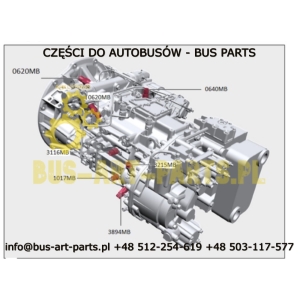 CZUJNIK TEMPERATURY OLEJU SKRZYNI POWERSHIFT SETRA MERCEDES