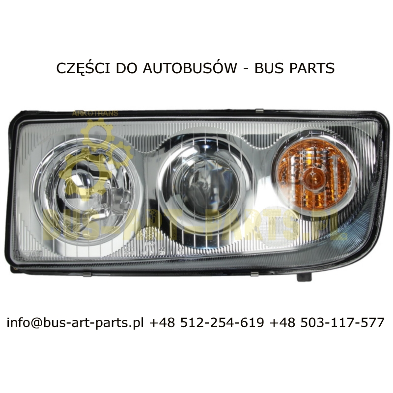 REFLEKTOR ŚWIATEŁ PRZEDNICH LEWY MERCEDES O350FL