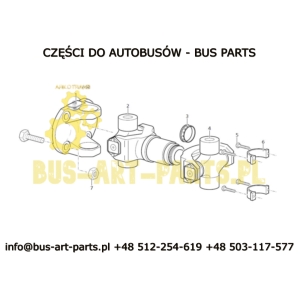 KRZYŻAK WAŁU NAPĘDOWEGO BOVA FUTURA MAGIQ EURO 2 95-2002  EURO 3 2002-2006