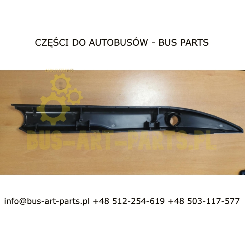 OBUDOWA LUSTERKA PRAWA SETRA S415 S416 HD HDH Z OTWOREM NA  LAMPKĘ OŚWIETLENIA WNĘTRZA A6298110718 6298110718
