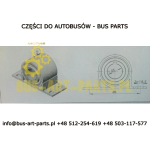 TULEJA PODUSZKA PODSTAWY KOMPRESORA KLIMATYZACJI - PODUSZKA SETRA S3.. MERCEDES O404 O350