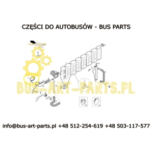 KOREK CHŁODNICY VAN HOOL 1,5BAR 10780557  11116400 3 ZĄBKI