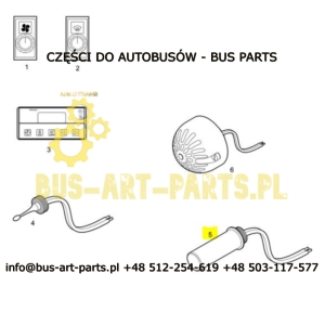 CZUJNIK TEMPERATURY ZEWNĘTRZNEJ VAN HOOL T9..