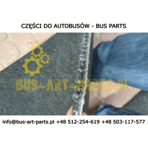WYKŁADZINA AUTOBUSOWA - KOLOR CZARNY POPIELATY ANTRACYT SZEROKOŚĆ 73CM / DŁUGOŚĆ 10 METRÓW