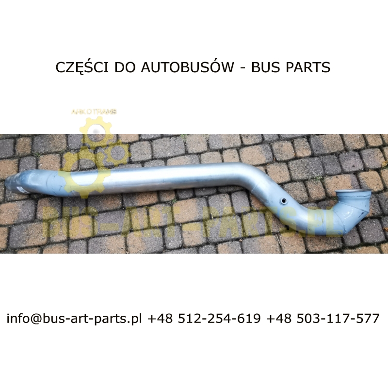 RURA WYDECHOWA KOŃCOWA DŁUGA  Z OTWOREM NA CZUJNIK NOX SCANIA IRIZAR