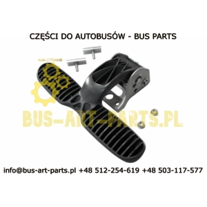 PODNÓŻEK FOTELA KIEL 2 ŚRUBY MAN NEOPLAN VDL BOVA VAN HOOL AVANCE CZARNY