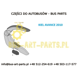 NAKŁADKA PODŁOKIETNIKA BOVA VDL FUTURA MAN NEOPLAN KIEL CZARNY