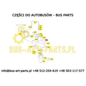 ROZDZIELACZ ZAWOR HYDRAULICZNY 3-OSI WLECZONEJ SETRA S4.. MERCEDES TRAVEGO TOURISMO HERION TYP HS MT6S2503200410V 210BAR 5100224