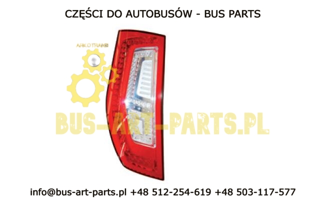 LAMPA ZESPOLONA TYŁ LEWA SCANIA IRIZAR i6