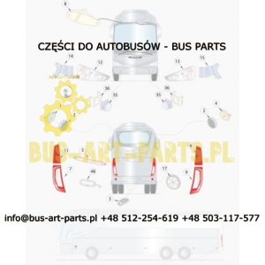 LAMPA ZESPOLONA TYŁ PRAWA SCANIA IRIZAR i6