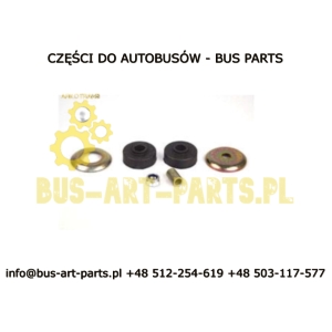 ZESTAW MONTAŻOWY AMORTYZATORA Z BLACHAMI I TULEJAMI GUMA AMORTYZATORA BOVA MERCEDES SETRA SCANIA 60X20X19/24