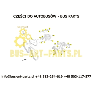 NAPINACZ PASKA KLIMATYZACJI 80X36 SETRA S5..HD HDH S515HD S516HD S516HD S517HD MERCEDES TOURISMO EURO 6 ORYGINALNY