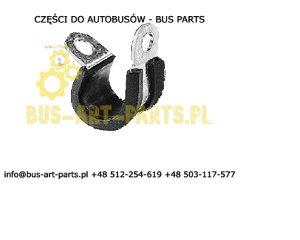 OPASKA PRZELOTKA - ZAWIESIE PRZEWODU Z GUMKĄ Q-38mm DO RURY PRZEWODU RETARDERA BOVA SETRA S3.. S4..MERCEDES NEOPLAN