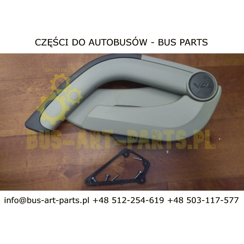 PODŁOKIETNIK FOTELA VDL FUTURA II BRUSA PRAWY DO FOTELI ZA PILOTEM BRUSA / MAN NEOPLAN