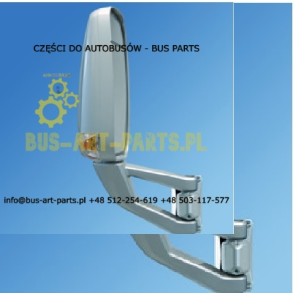 LUSTERKO ARCOL LEWE DZIELONE SPRINTER IVECO WING II MAGO II 12V STEROWANE PODGRZEWANE DOLNE MOCOWANIE Z KIERUNKOWKAZEM ARCOL